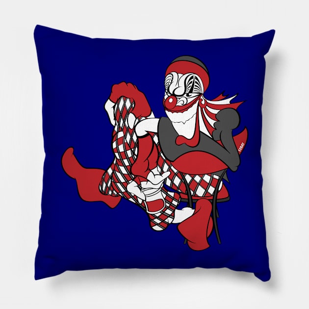 Chilling Clown Pillow by quotepublic