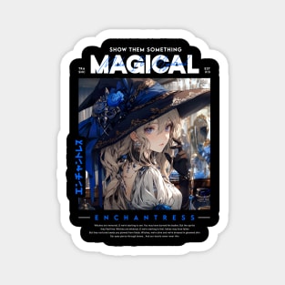 Magical Anime Enchantress Magnet