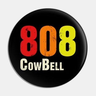 TR 808 Legendary Drum Machine Closed HiHat CowBell Pin