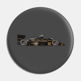 Ayrton Senna's Lotus 97T Illustration Pin