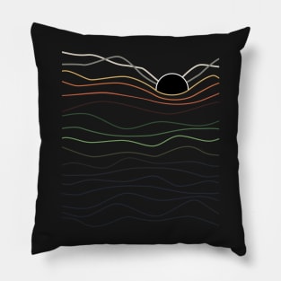 Sunset Art Lines Pillow