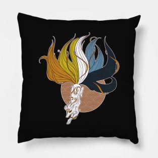 Aroace Pride Kitsune Pillow