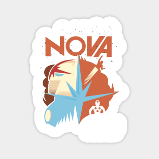 Nova, The Human Rocket! Magnet