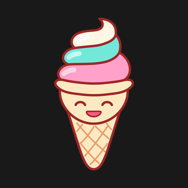 Whip Ice Cream Emoji Minimal by lightsonfire