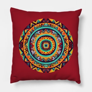 Igorot Pattern Ethnic Circle Design Pillow