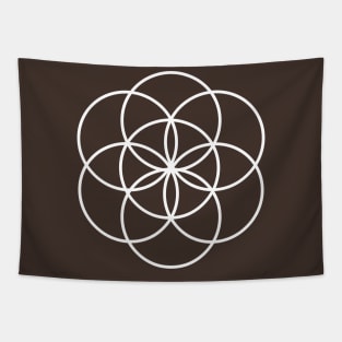 Sacred Geometry Seed of Life Geometric Esoteric Design for Spirituality Tapestry