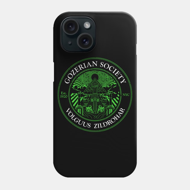 Gozerian Society - Green Slime Variant Phone Case by eightballart