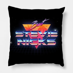 Stevie Nicks Retro Crome Art Pillow