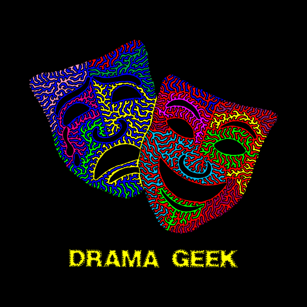 Drama Geek - Comedy & Tragedy Masks by NightserFineArts