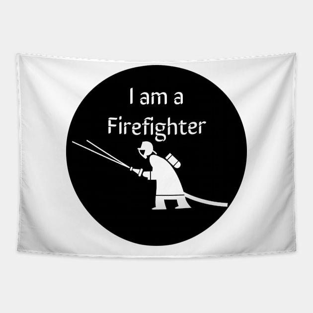 I am a Firefighter Tapestry by artist369