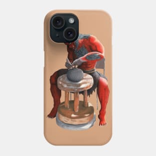 Ogre Spinning Japanese Pots Fantasy Image Phone Case