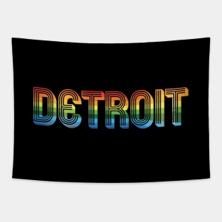 Detroit Rainbow Tapestry