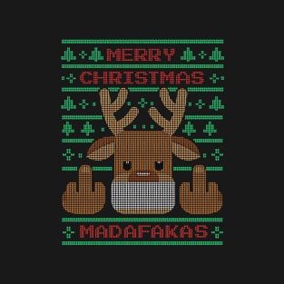 ugly christmas sweater reindeer T-Shirt