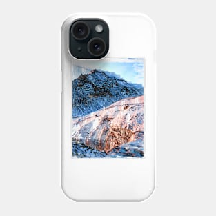 Abstract Snowy Mountain In Iceland. For Mountain Lovers. Phone Case