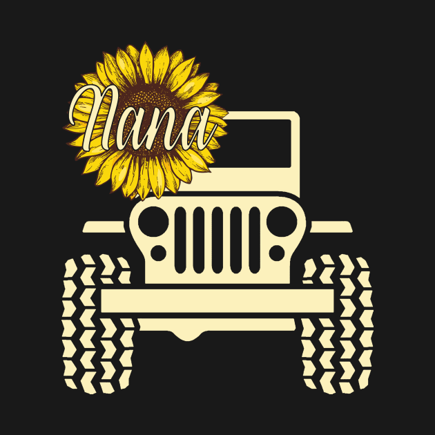 Jeep Sunflower Jeep Nana Jeep Women by Jane Sky