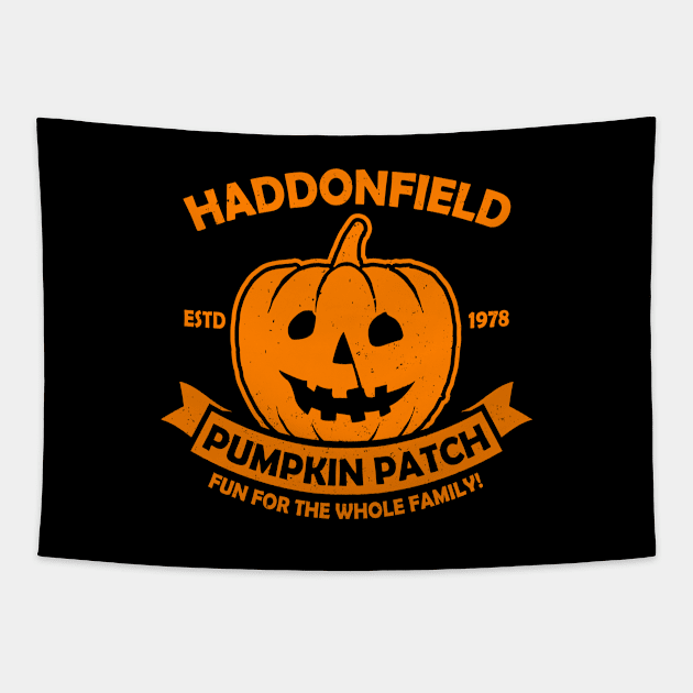 Haddonfield Pumpkin Patch Tapestry by NinthStreetShirts