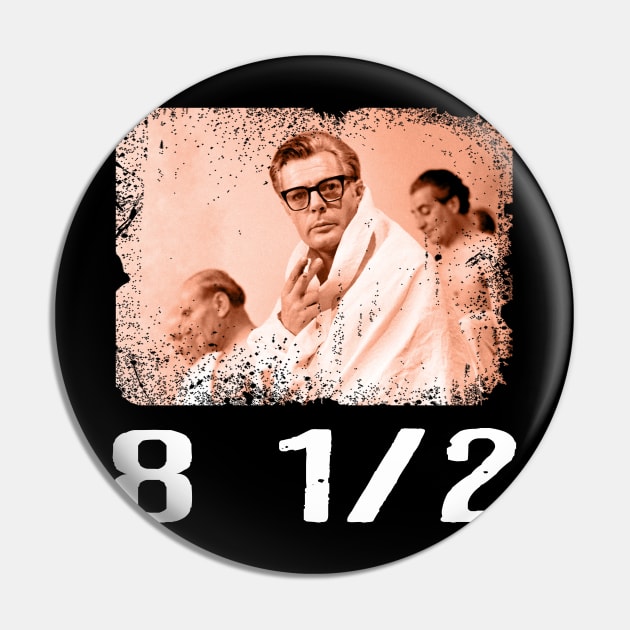 8 1/2 Nostalgia Threads Fellini's Cinematic Legacy Graphic Tee Pin by RonaldEpperlyPrice