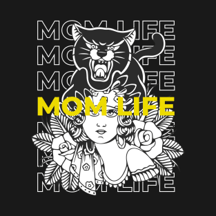 MOM LIFE  WOMEN AND COUGER T-Shirt