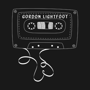 Gordon Lightfoot cassette white T-Shirt