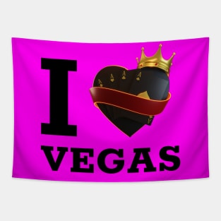 i love vegas Tapestry