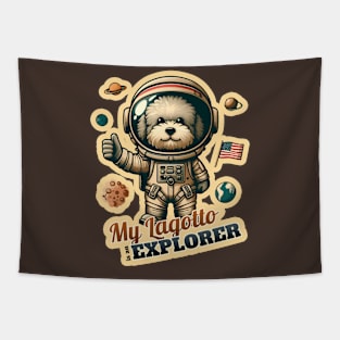 Spaceman Lagotto Tapestry