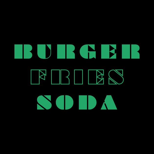 Burger, fries, soda by yourstruly