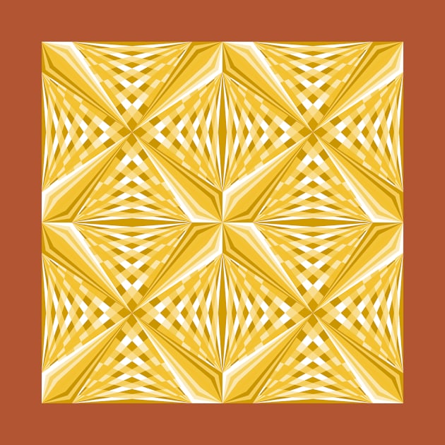 Marigold Geometric Star by Carolina Díaz