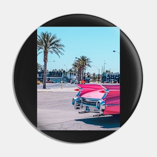 Pink car, Landscape palms Pin