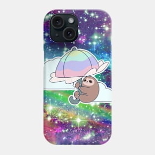 Umbrella Pug Rainbow Space Phone Case