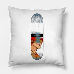 Distressed Skateboard - NC - Adon Pillow