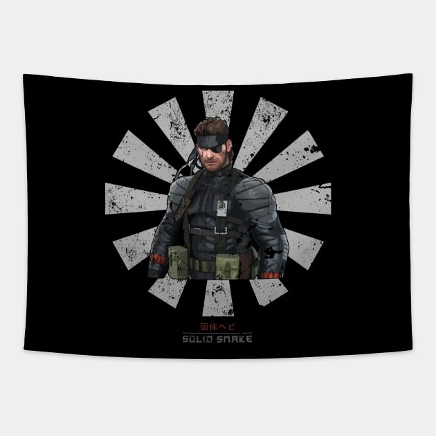 Solid Snake Retro Japanese Metal Gear Tapestry by Nova5