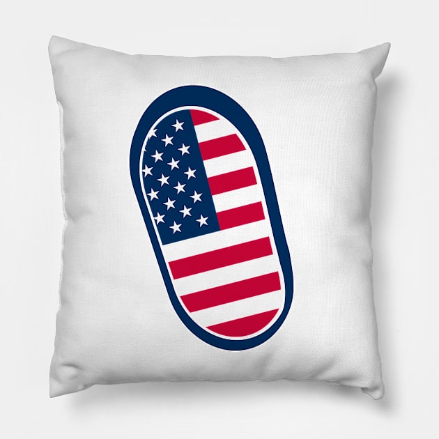 Footprint. First On The Moon Pillow by FunawayHit