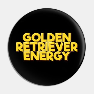 Golden Retriever Energy Pin