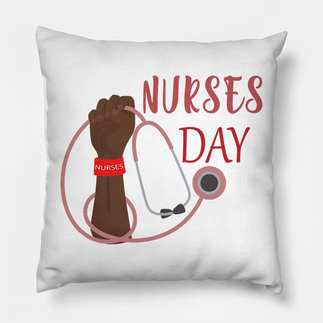 Happy International Nurses Day Pillow by Ras-man93