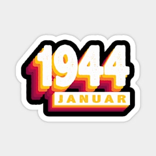 Januar 1944 0 80 Jahren Mann Frau Geburtstag Magnet