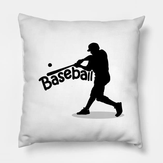 Baseball Pillow by dblaiya