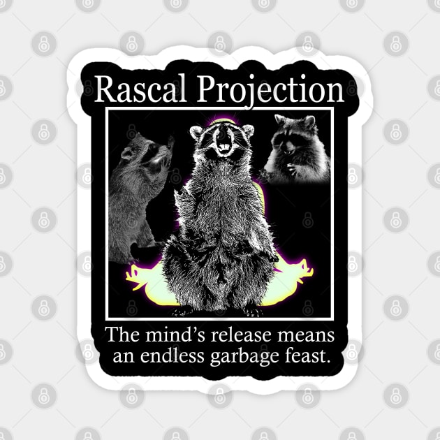 Rascal Projection - Meditation Magnet by giovanniiiii