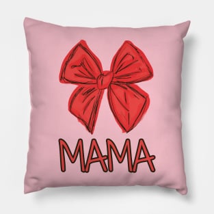 MAMA T-Shirt With red tie Pillow