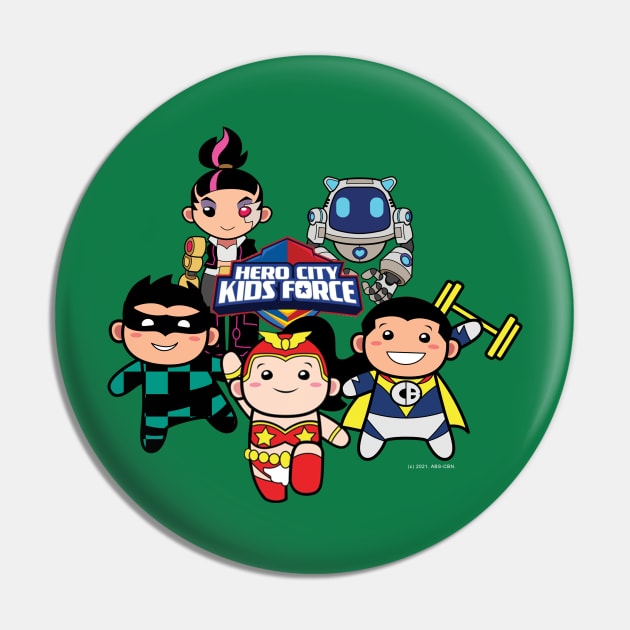 Hero City Kids Force Superheroes Pin by ABSI