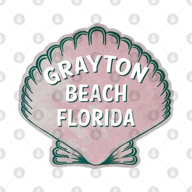 Grayton Beach Florida Vintage Shell by TravelTime