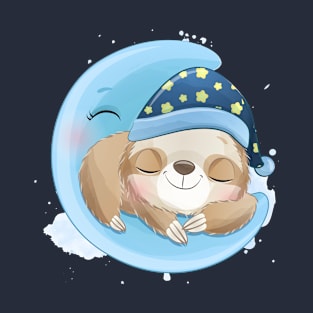 Cute Sloth Sleeping T-Shirt