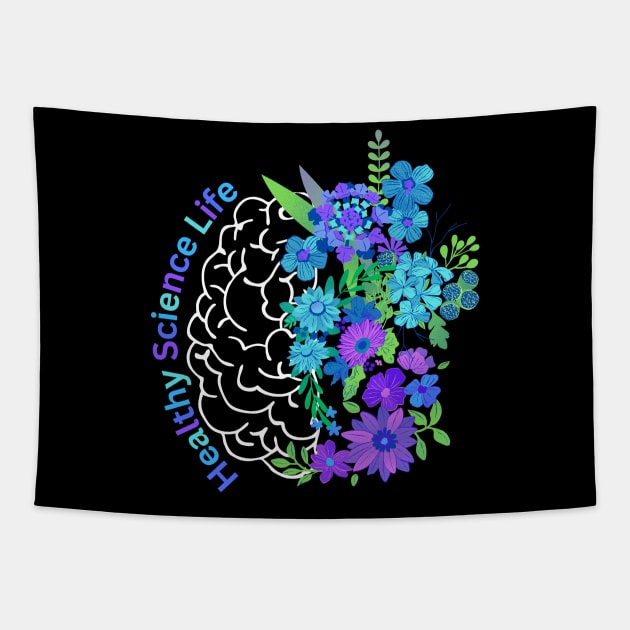 Healthy Science Life Tapestry by vickycerdeira