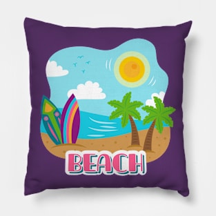 Surf Beach Pillow