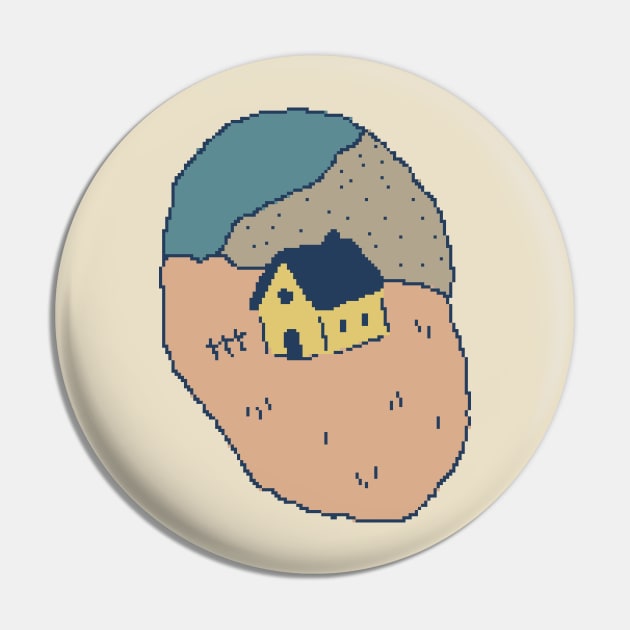 Aesthetic House Landscape Pin by pxlboy