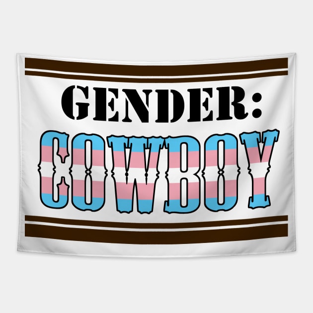 Gender: COWBOY - Trans Colors Tapestry by Akamaru01