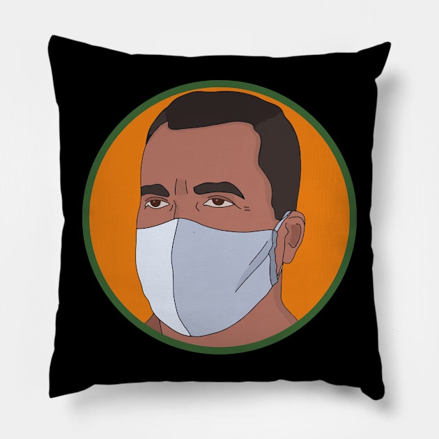 A Man Wearing a Mask Pillow by DiegoCarvalho