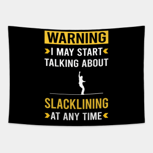 Warning Slacklining Slackline Slackliner Tapestry