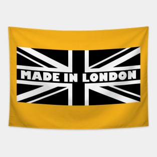 Union Jack Black White Made in London Tapestry