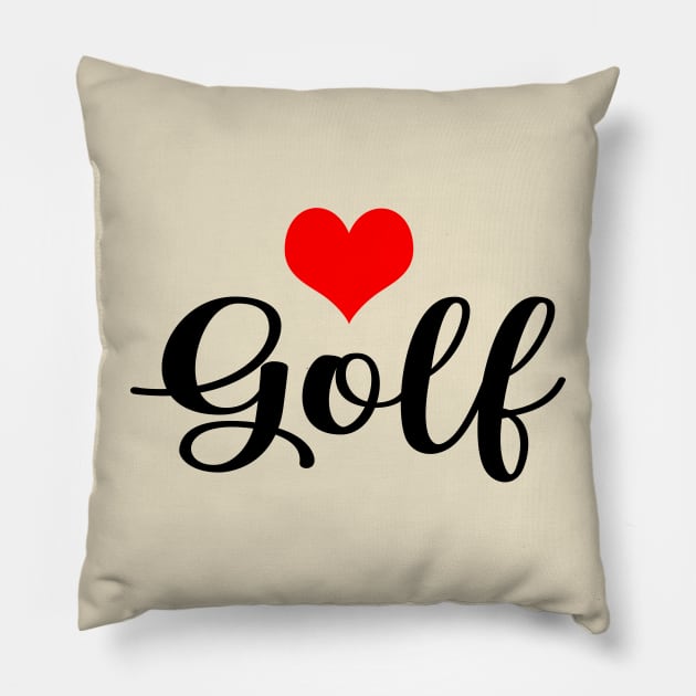 Golf Player Pillow by ShopBuzz