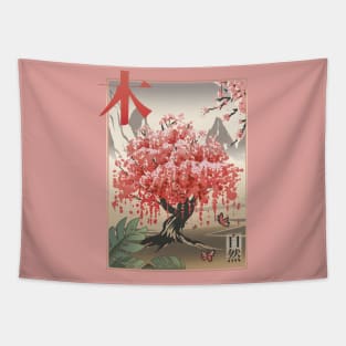 Sakura Dreams: Japanese-Inspired Art for Nature Lovers! Tapestry